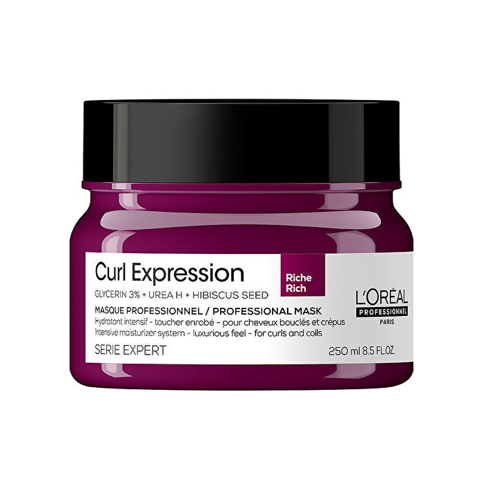 L'Oreal Serie Expert Curl Expression Glycerin 3% + Urea H + Hibiscus Seed Rich Professional Mask 069216 250ml