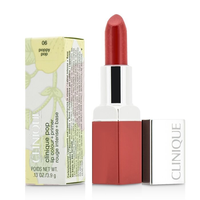 Clinique Pop Lip Colour + Primer - # 06 Poppy Pop 3.9g/0.13oz