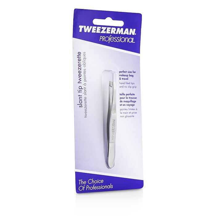 Tweezerman Professional Slant Tip Tweezer - Klassiek roestvrij staal