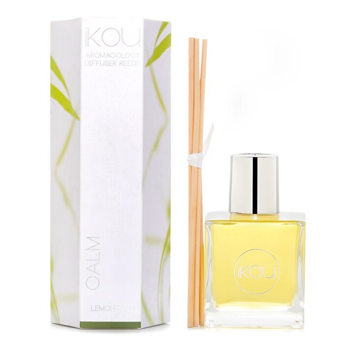 iKOU Aromacology Diffuser Reeds - Calm (Citroengras &amp; Limoen - voorraad voor 9 maanden) 175 ml