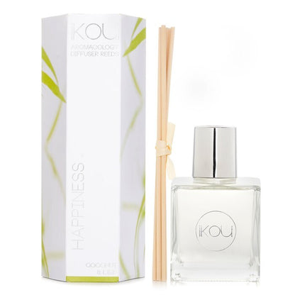 iKOU Aromacology Diffuser Reeds - Happiness (Coconut &amp; Lime - voorraad voor 9 maanden) 175 ml