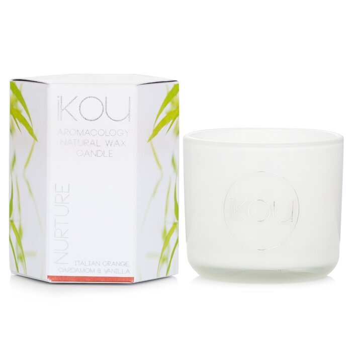 iKOU Eco-Luxury Aromacology Natuurlijke Wax Kaars Glas - Nurture (Italiaanse Sinaasappel Kardemom &amp; Vanille) 85g