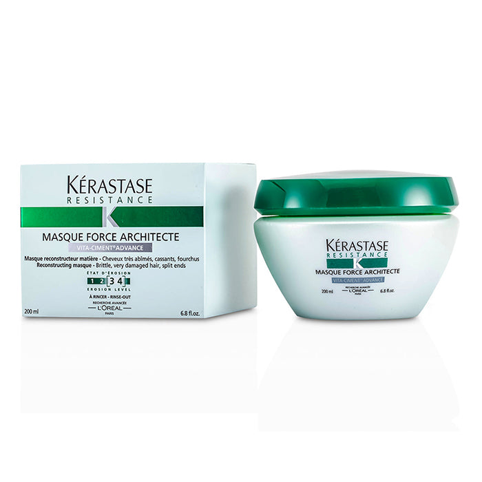 Kerastase Resistance Force Architecte Strengthening Masque (voor broos, zeer beschadigd haar, gespleten punten) 200ml/6.8oz