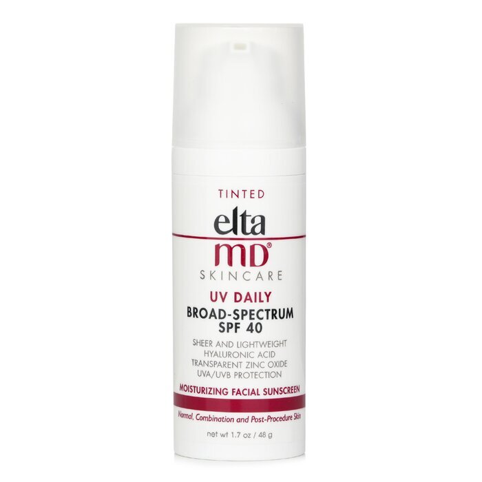 EltaMD UV Daily Moisturizing Facial Sunscreen SPF 40 - For Normal, Combination & Post-Procedure Skin - Tinted 48g/1.7oz