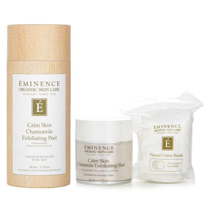 Eminence Calm Skin Chamomile Exfoliating Peel (with 35 Dual-Textured Cotton Rounds) 50ml/1.7oz