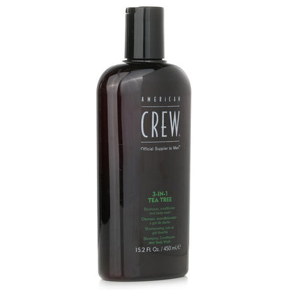 American Crew Men 3-IN-1 Tea Tree Shampoo, Conditioner en Body Wash 450ml/15.2oz