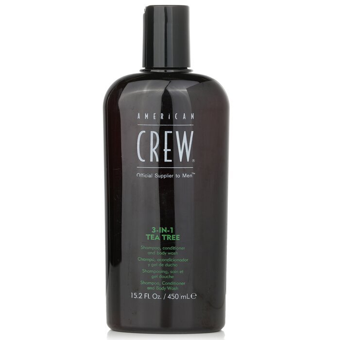 American Crew Men 3-IN-1 Tea Tree Shampoo, Conditioner en Body Wash 450ml/15.2oz