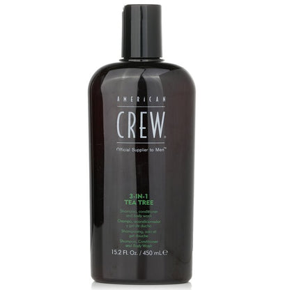 American Crew Men 3-IN-1 Tea Tree Shampoo, Conditioner en Body Wash 450ml/15.2oz