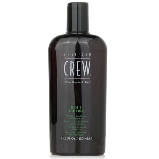 American Crew Men 3-IN-1 Tea Tree Shampoo, Conditioner en Body Wash 450ml/15.2oz