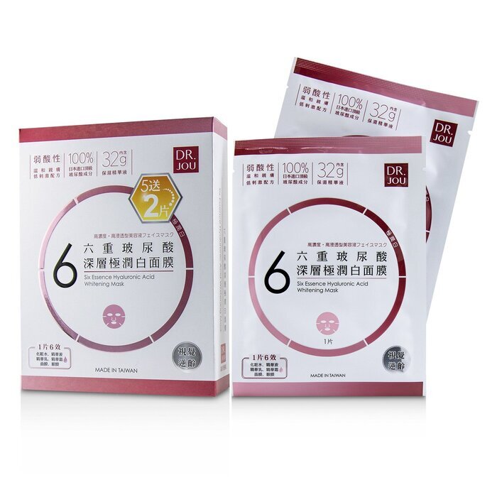 DR. JOU (By Dr. Morita) Six Essence Hyaluronic Acid Whitening Mask 7pcs