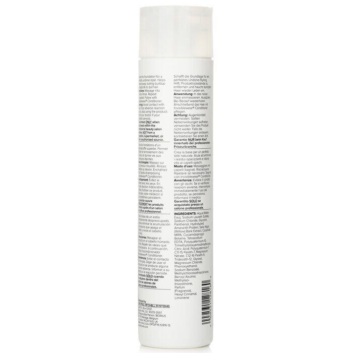 Paul Mitchell Invisiblewear Shampoo (Preps Texture - Builds Volume) 300ml/10.14oz