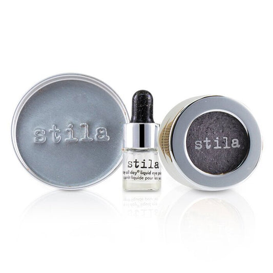 Stila Magnificent Metals Foil Finish Eye Shadow With Mini Stay All Day Liquid Eye Primer - Metallic Lavender 2pcs