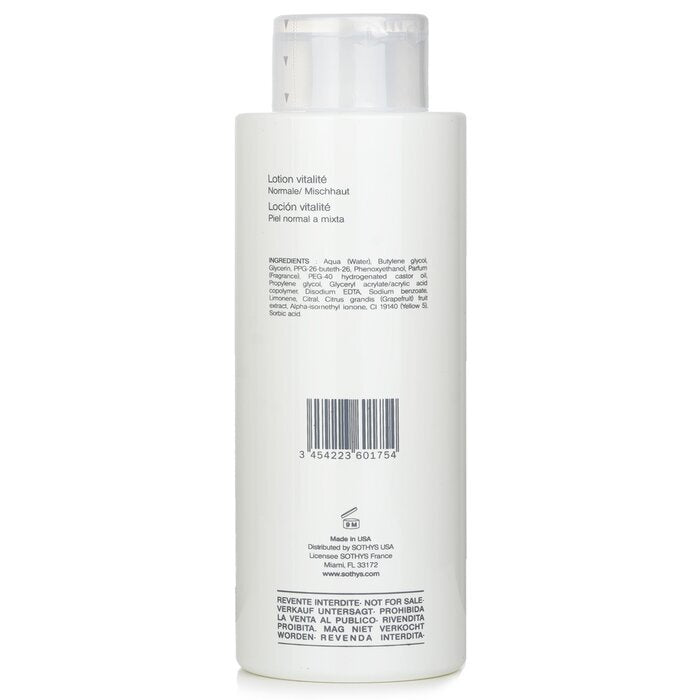 Sothys Vitality Lotion - Voor de normale tot gecombineerde huid, met grapefruitextract (salonformaat) 500 ml