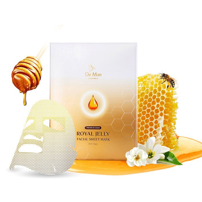 DeMon Gold Royal Jelly Facial Sheet Mask 5x25ml/0.8oz