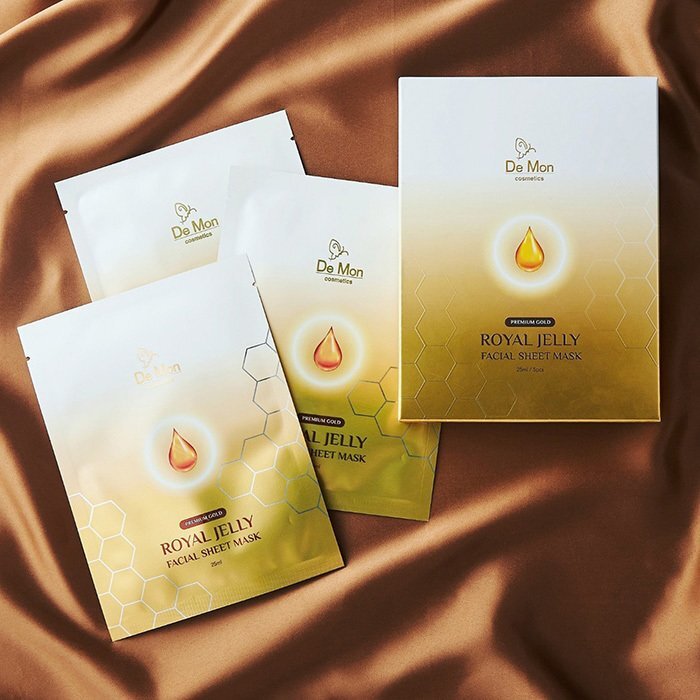 DeMon Gold Royal Jelly Facial Sheet Mask 5x25ml/0.8oz