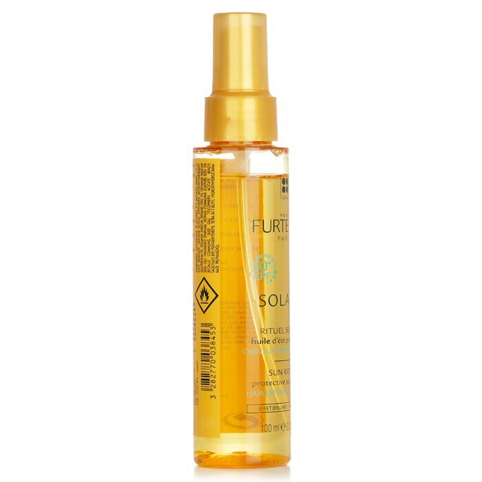 Rene Furterer Solaire Sun Ritual Protective Summer Oil - Shiny Effect (Hair Exposed To The Sun) 100ml