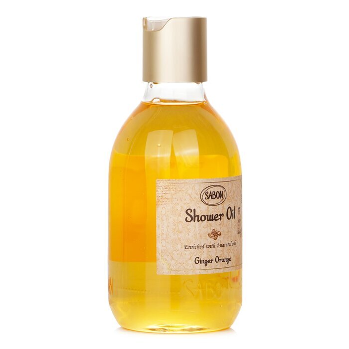 Sabon Shower Oil - Ginger Orange (Plastic Bottle) 300ml/10.5oz