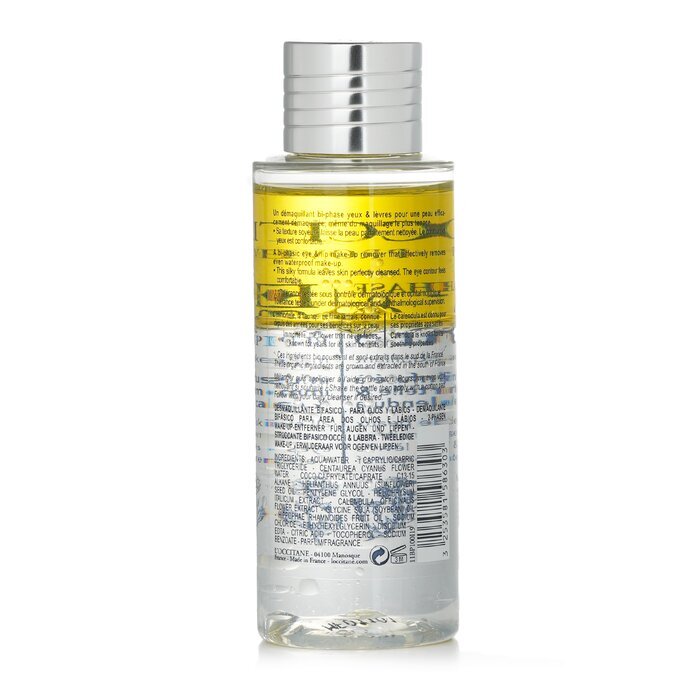 L'Occitane Make-up Remover voor ogen en lippen Bi-Phasic (voor alle huidtypen, zelfs de gevoelige) 100 ml/3,3 oz