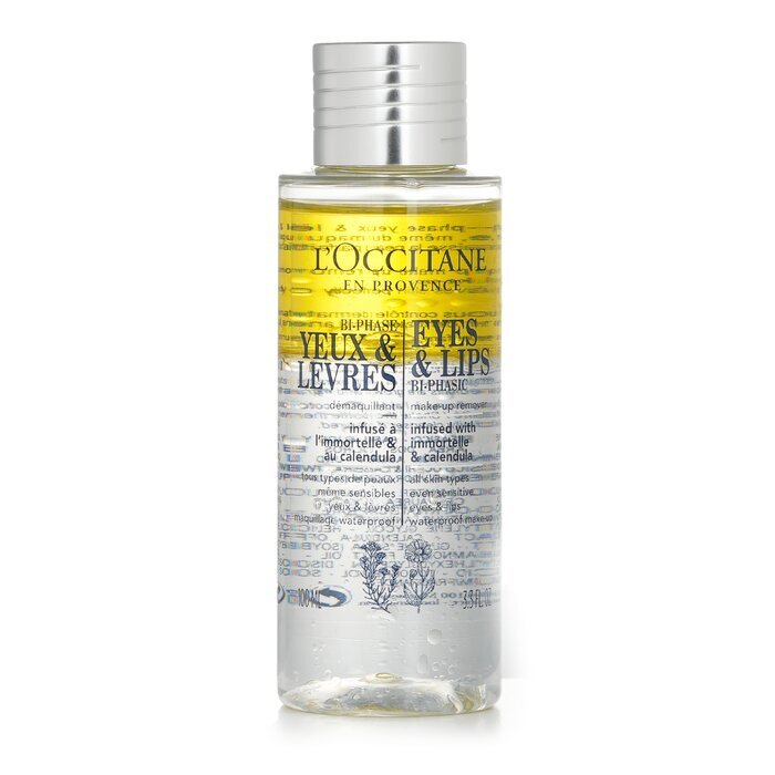 L'Occitane Make-up Remover voor ogen en lippen Bi-Phasic (voor alle huidtypen, zelfs de gevoelige) 100 ml/3,3 oz