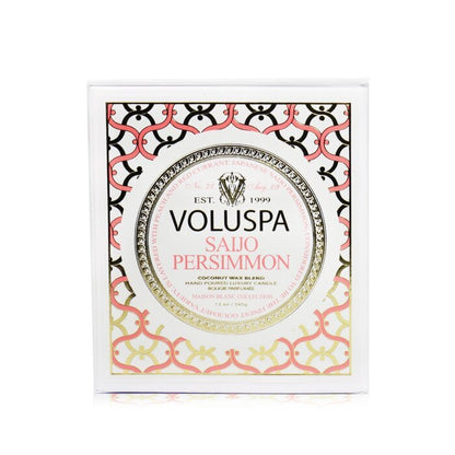 Voluspa 3 Wick Decorative Tin Candle - Saijo Persimmon 340g/12oz