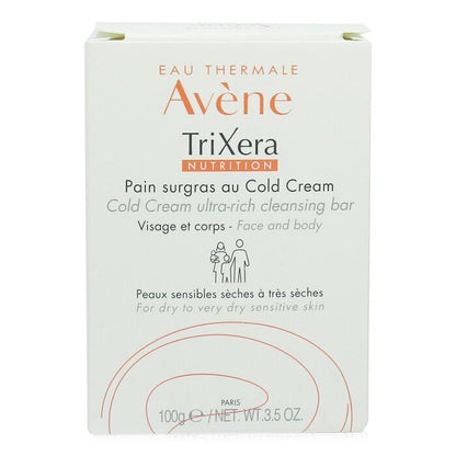 Avene TriXera Nutrition Cold Cream Ultra-Rich Face & Body Cleansing Bar - For Dry to Very Dry Sensitive Skin 100g/3.5oz