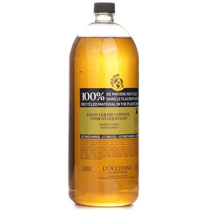 L'Occitane Verveine (Verbena) Liquid Soap For Hands & Body (Eco-Refill) 500ml
