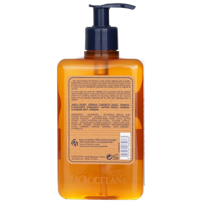 L'Occitane Verveine (Verbena) Vloeibare Zeep voor Handen &amp; Lichaam 500ml/16.9oz