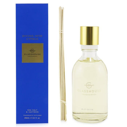 Glasshouse Diffuser - Diving Into Cyprus (Sea Salt & Saffron) 250ml