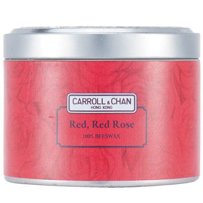 Carroll & Chan 100% Beeswax Tin Candle - Red Red Rose (8x6) cm