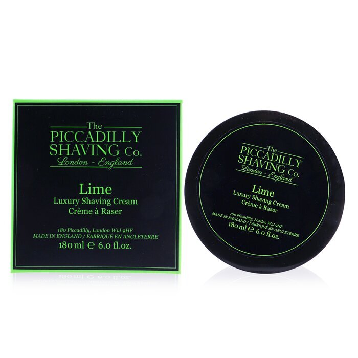 The Piccadilly Shaving Co. Lime Luxe Scheercrème 180g/6oz