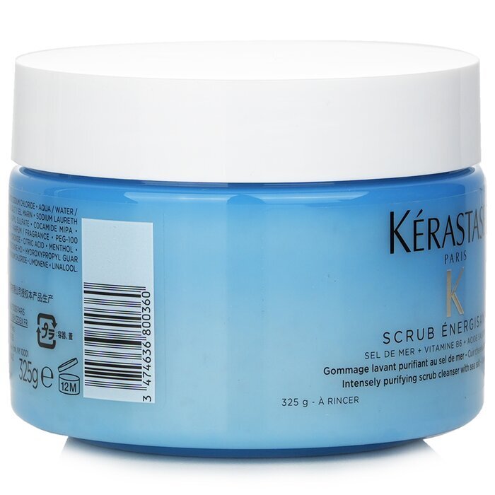 Kerastase Fusio-Scrub Scrub Energisant Intensief Zuiverende Scrub Reiniger met Zeezout (Vette Hoofdhuid) 325ml/11.4oz