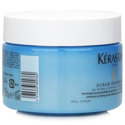 Kerastase Fusio-Scrub Scrub Energisant Intensief Zuiverende Scrub Reiniger met Zeezout (Vette Hoofdhuid) 325ml/11.4oz