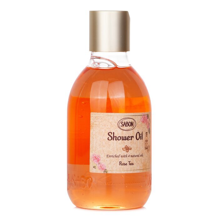 Sabon Shower Oil - Rose Tea (Plastic Bottle) 300ml/10.5oz