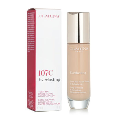 Clarins Everlasting Long Wearing & Hydrating Matte Foundation - # 107C Beige 30ml/1oz