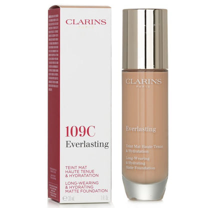 Clarins Everlasting Long Wearing & Hydrating Matte Foundation - # 109C Wheat 30ml/1oz