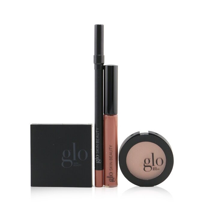 Glo Skin Beauty Desk to Datenight (Mini Shadow Quad + Blush + Lip Pencil + Lip Gloss) - # Rebel Angel 4pcs