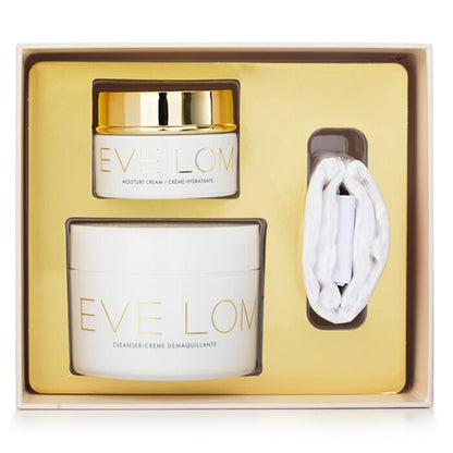 Eve Lom Begin & End Gift Set: Cleanser 200ml/6.8oz + Moisture Cream 50ml/1.6oz + Muslin Cloth 3pcs