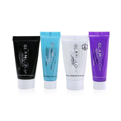 Glamglow Instant Celebrity Skin Masking Set: 1x Supermud Clearing Treatment - 15g/0.5oz + 1x Youthmud Glow Stimulating Treatment - 15g/0.5oz + 1x Thristymud Hydrating Treatment - 10g/0.35 + 1x Gravitymud Firming Treatment - 10g/0.35 4 stuks