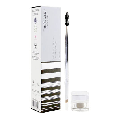 Plume Science Nourish & Define Brow Pomade (With Dual Ended Brush) - # Golden Silk 4g/0.14oz