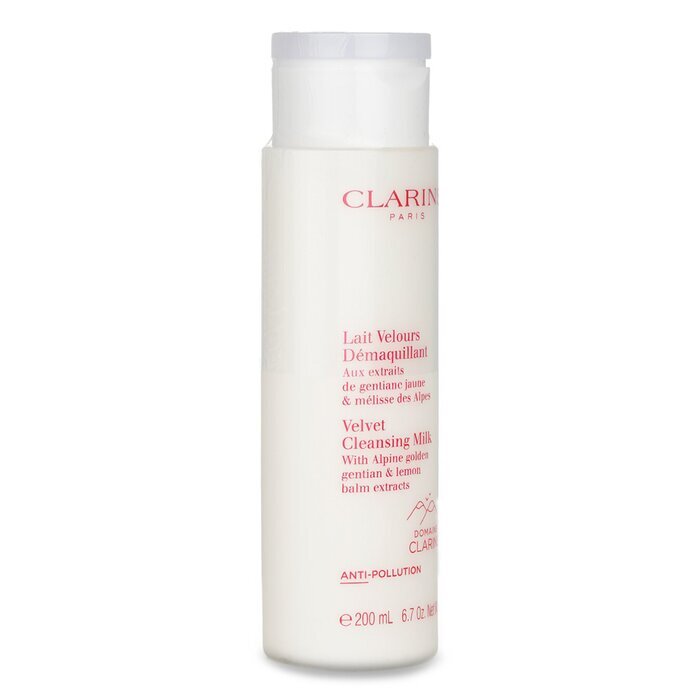 Clarins Velvet Cleansing Milk with Alpine Golden Gentian & Lemon Balm Extracts 200ml/6.7oz