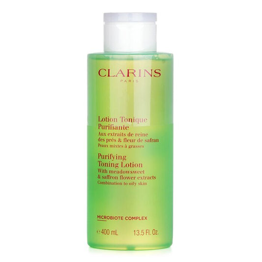 Clarins Purifying Toning Lotion with Meadowsweet & Saffron Flower Extracts - Combination to Oily Skin 400ml/13.5oz