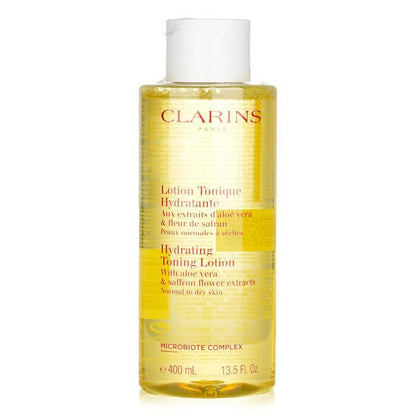 Clarins Hydrating Toning Lotion with Aloe Vera & Saffron Flower Extracts - Normal to Dry Skin 400ml/13.5oz