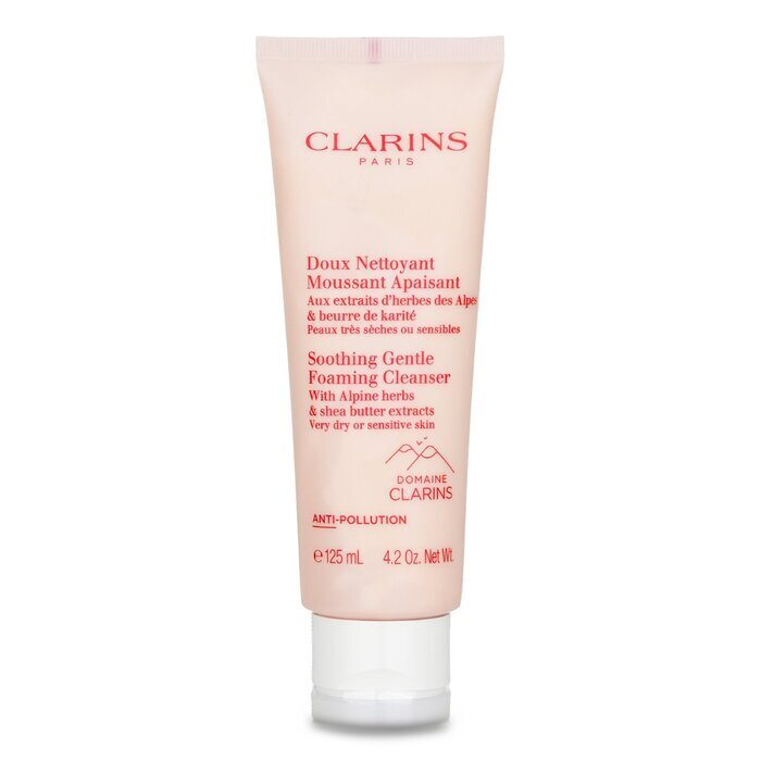 Clarins Soothing Gentle Foaming Cleanser with Alpine Herbs & Shea Butter Extracts - Very Dry or Sensitive Skin 125ml/4.2oz