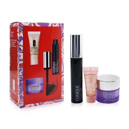 Clinique Chubby Lash Fattening Mascara Set (1x Mascara 8ml + Oogconcentraat 5ml + Reinigende balsem 15ml) 3 stuks