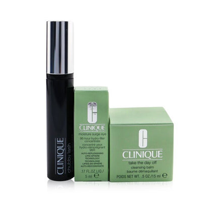 Clinique Chubby Lash Fattening Mascara Set (1x Mascara 8ml + Oogconcentraat 5ml + Reinigende balsem 15ml) 3 stuks