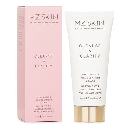 MZ Skin Cleanse & Clarify Dual Action AHA Cleanser & Mask 100ml/3.38oz