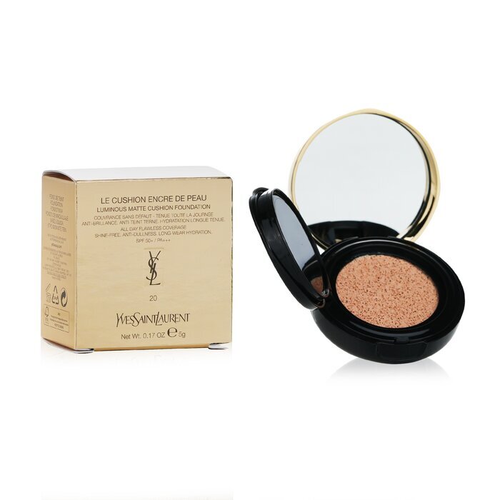 Yves Saint Laurent Le Cushion Encre De Peau Luminous Matte Cushion Foundation SPF50 - # 20 (Mini Size) 5g/0.17oz