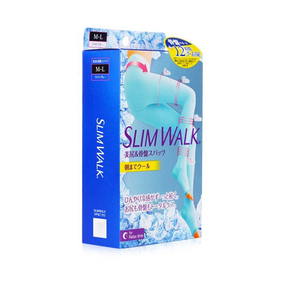 SlimWalk Cooling Compression Sleep Pantyhose - # Light Blue (Size: M-L) 1pair