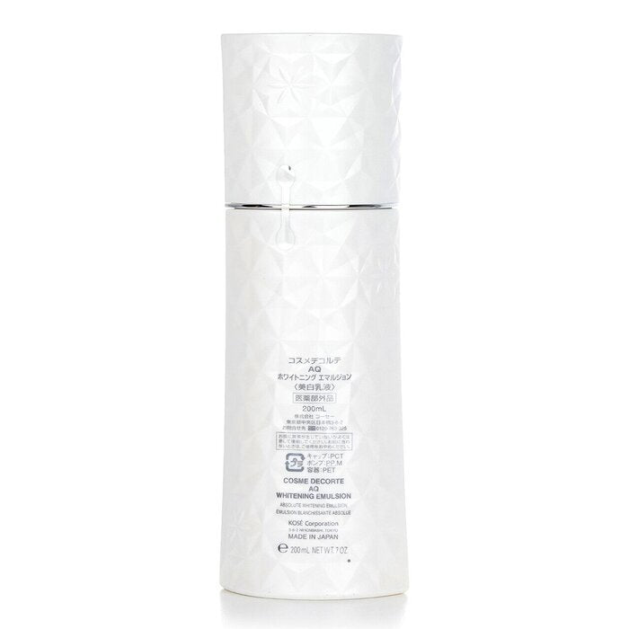 Cosme Decorte AQ Whitening Emulsion 200ml/7 oz