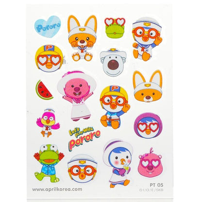 April Korea Pororo Body Sticker -  PT05 1pc